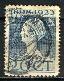 Netherlands; 1923: Sc. # 128: O/Used Single Stamp