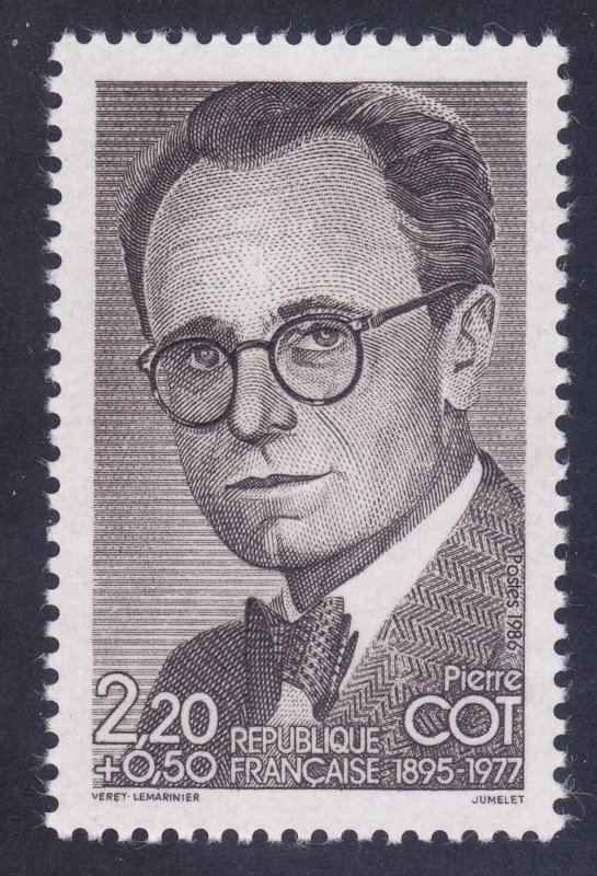 France B580 MNH 1986 Pierre Cot French politician Issue Very FIne
