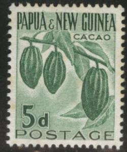 PNG Papua New Guinea Scott 141 MH* 1958 Cacao stamp