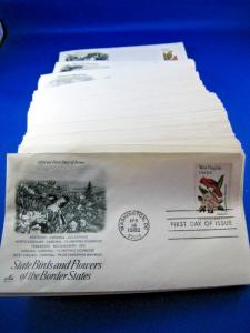 U.S. STATE BIRDS & FLOWERS - SCOTT #1953-2002 - SET OF 50 FDCs