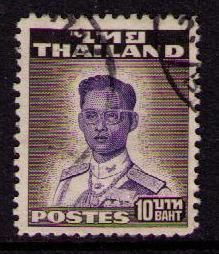 THAILAND Sc# 294 USED F King Bhumibol Adulyadej 10b