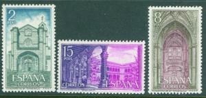 Spain Scott 1738-1740 MNH** St. Thomas Monastery Avila