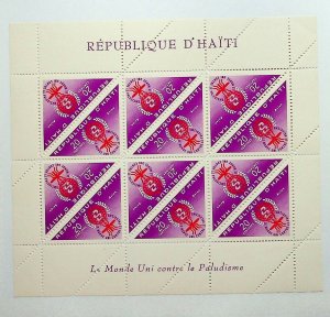 HAITI Sc C188-90 NH MINISHEETS OF 1960 - MALARIA - (CT5)