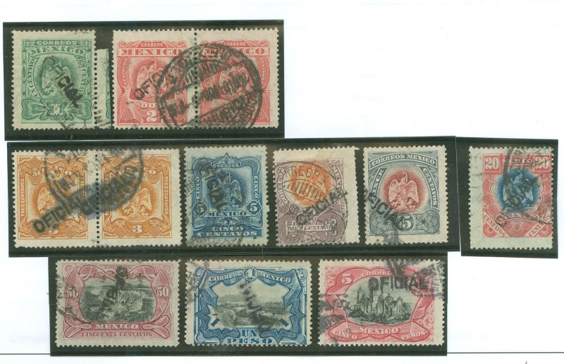 Mexico #O49-O58 Used Single (Complete Set)