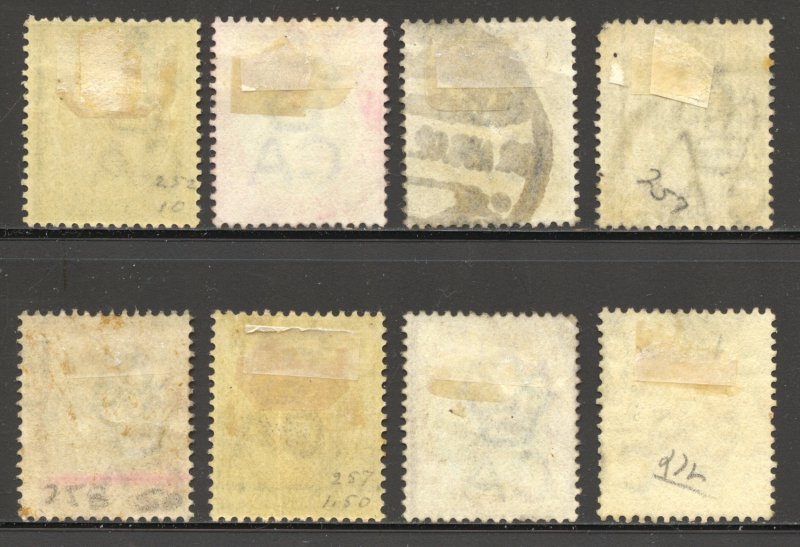 Transvaal Scott 252-254,257-260,272 Unused/Used H - 1902-04 Edward VII Issues