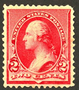 U.S. #220 MINT NG NH CREASE