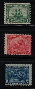 1920 Pilgrim Tercentenary Sc 548 549 550 MHR  CV $38.75