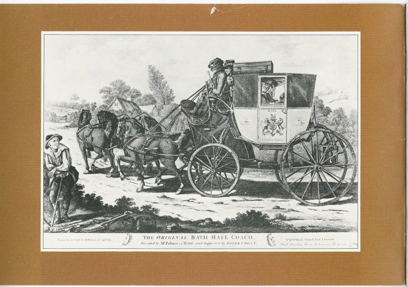Great Britain--Scott#1066a var, Bath-Bristol-London Mail Coach, MNH