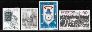 SWEDEN SC# 1291-94  FVF/MOG 1979