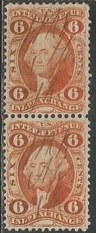 U.S. Scott #R30c Revenue Stamp - Used Pair