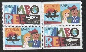 Sweden Sc 2558c 2007  Europa, Scouting, booklet pane mint NH