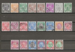 MALAYA/PAHANG 1950/6 SG 53/73  USED Cat £140