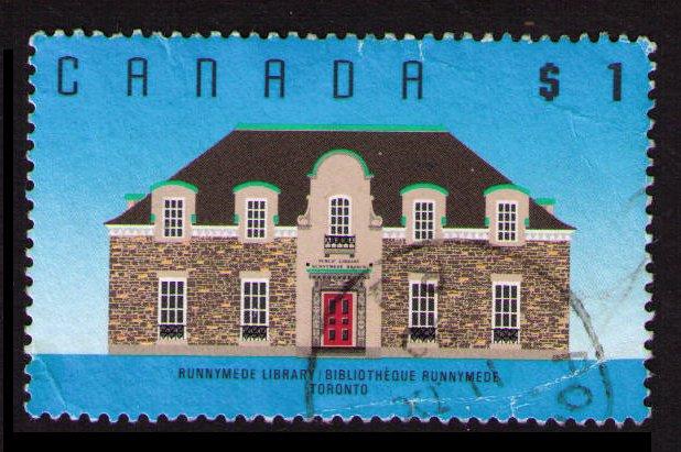 CANADA 1989 $1 #1181 RUNNYMED LIBRARY SEE SCAN (V695)