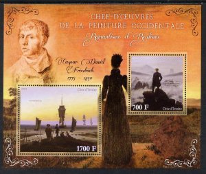 IVORY COAST - 2013 - Caspar David Friedrich  - Perf 2v Sheet - MNH-Private Issue