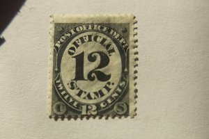 US OFFICIAL O52 USED LIGHT CANCEL