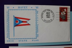 MAVEX Butler Institute American Art Ohio State Flag 1965 Philatelic Expo Cover