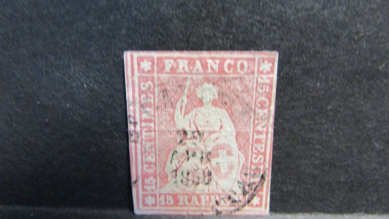 Switzerland #22 Used - WDWPhilatelic (9-24) 2
