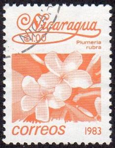 Nicaragua 1217 - Cto - 1cor Red Jasmine (1983)