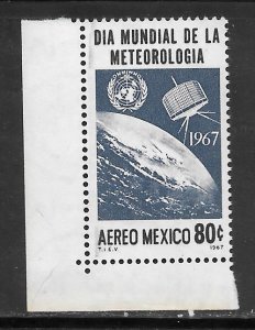 Mexico #C323 MNH Single Tiros Satellite, Meteorological Day