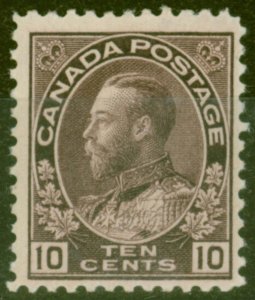 Canada 1911 10c Reddish Purple SG211 Very Fine Lightly Mtd Mint