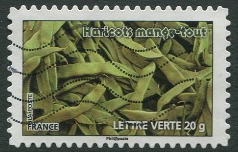 FRANCE 2012 - Lettre Verte 20g USED SELF-ADHESIVE