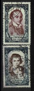 France SC# B249 and B250, Used - S1638