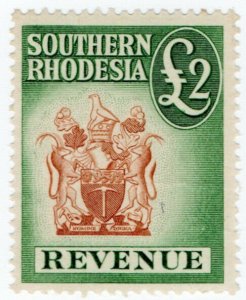 (I.B) Southern Rhodesia Revenue : Duty Stamp £2