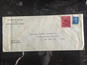 1939 Foreign Service Of USA In Hungary  Diplomatic Cover To New York USA