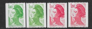 France 1805-07A   1986  set  4  NH