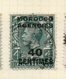 Morocco Agencies French Zone 1917-24 Issue Used 40c. Optd Surcharged NW-180597