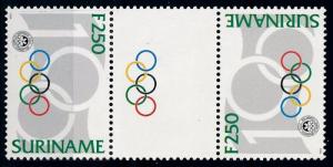 [SU807GPA] Suriname 1994 Olympic Committee Traffic light Olympic Rings MNH