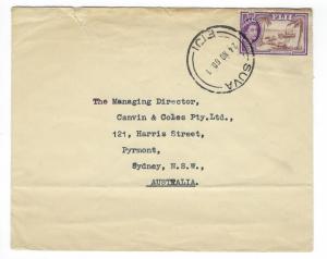 1960 British Fiji To Australia Cover (RR41)