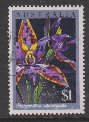 Australia 1986 Orchids $1 Hi Value VFU