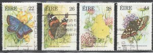 IRELAND #612-615 Used,  VF,  CV 6.00  ....   2920392