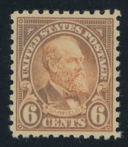 USA 587 - 6 cent Garfield perf 10 - XF Mint never hinged but with sulphurization