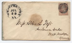 1850s Westchester NY #11A cover [h4675]