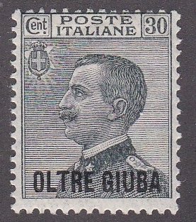 Oltre Giuba # 17, Italian Stamps Overprinted, Hinged, 1/3 Cat.