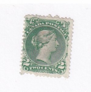 CANADA # 24 MNG 2cts GREEN LARGE QUEEN HIGH CAT VALUE