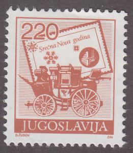 Yugoslavia 1936 Stamp & Mail Coach 1988