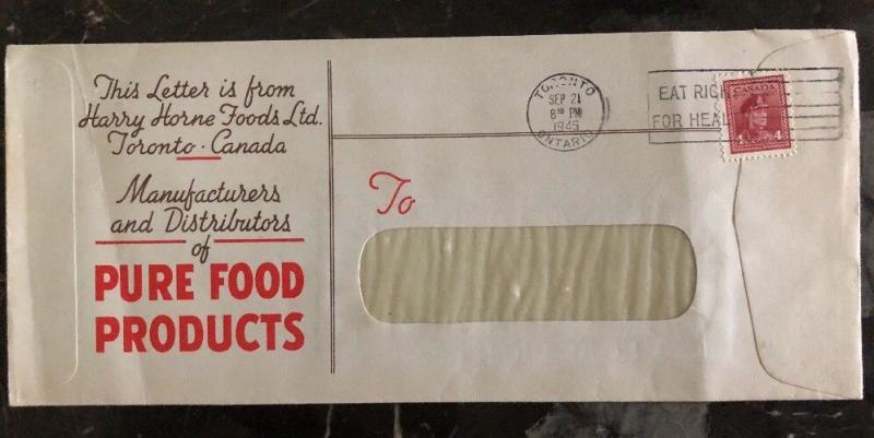 1945 Toronto Canada Commercial Cover Harry Horne Food Products