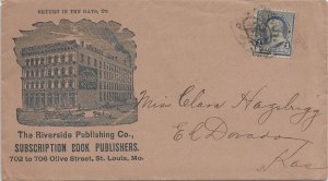 1890 Publishing Advertising Cover, St Louis, MO to Eldorado, Kansas (56656)