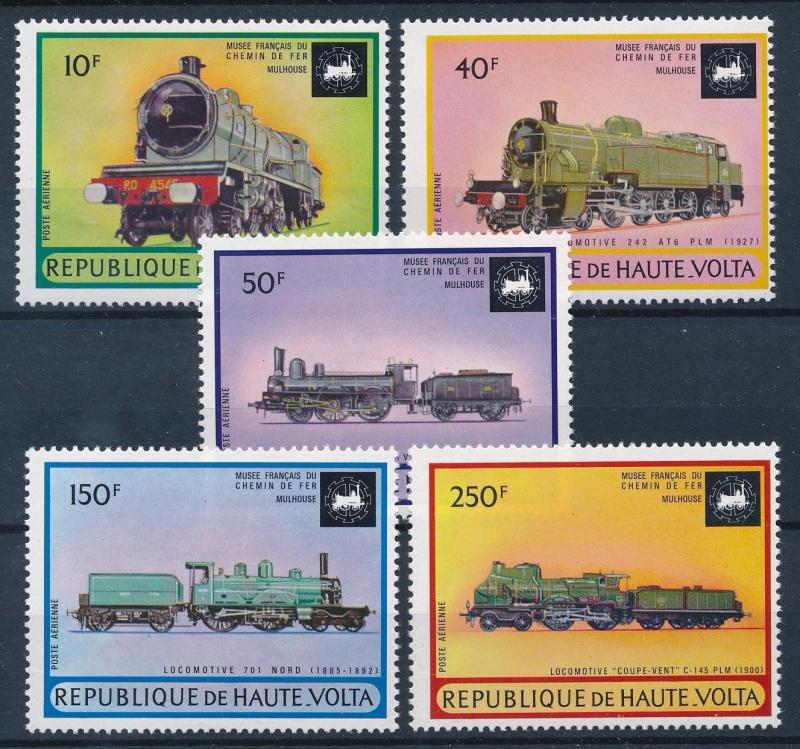 [63645] Burkina Faso Upper Volta 1973 Railway Train Eisenbahn  MNH