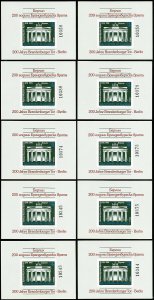 Bulgaria Stamps # 3642 MNH XF Imperf lot of 10x Souvenir Sheet Scott Value $75