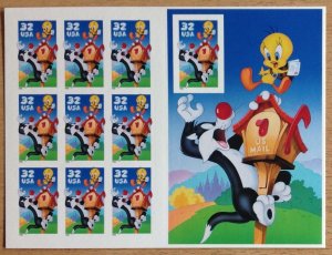 USA 1998  SYLVESTER AND TWEETY PIE SG3419  SHEETLET