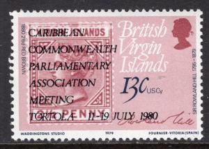 British Virgin Islands 361 Stamp on Stamp MNH VF