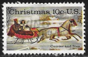 USA 1551: 10c The Road-Winter Currier and Ives, used, VF