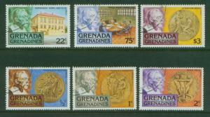 Grenada Grenadines Alfred Nobel 256-261 CTO VF NH