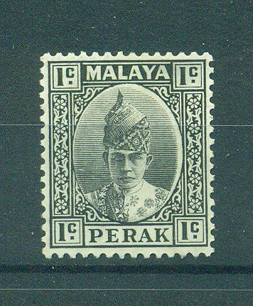 Malaya - Perak sc# 84 mh cat value $7.00