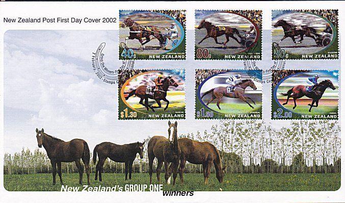 NEW ZEALAND 2002 Race Horses FDC............................................9377