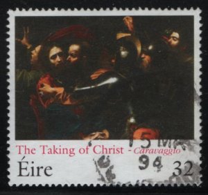 Ireland 1994 used Sc 920 32p The Taking of Christ by Caravaggio